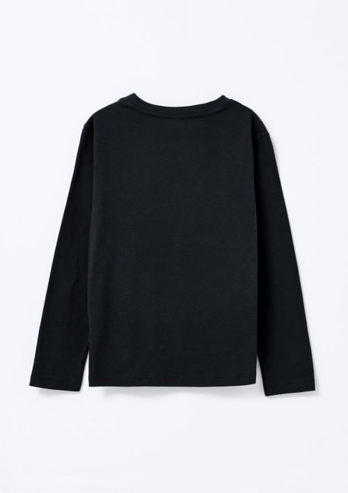 Foto do produto: Camiseta Infantil Menino Manga Longa Com Estampa Hering Kids - Preto