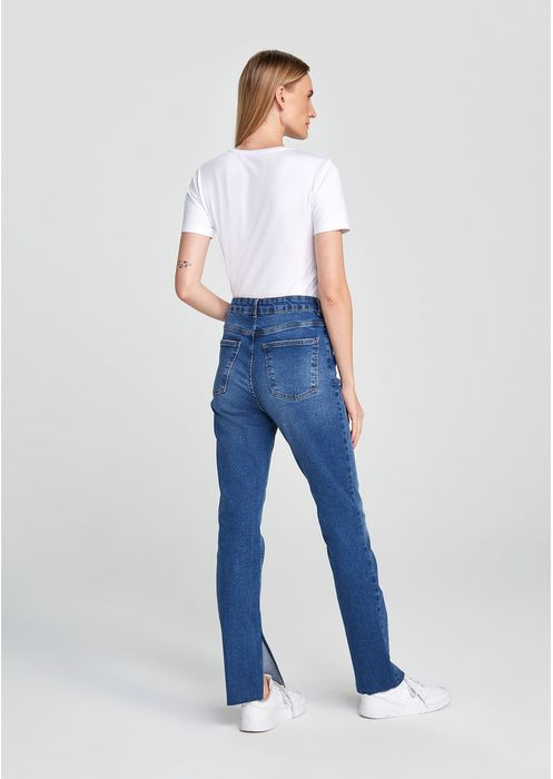 Calça Jeans Feminina Flare Cintura Alta - Azul