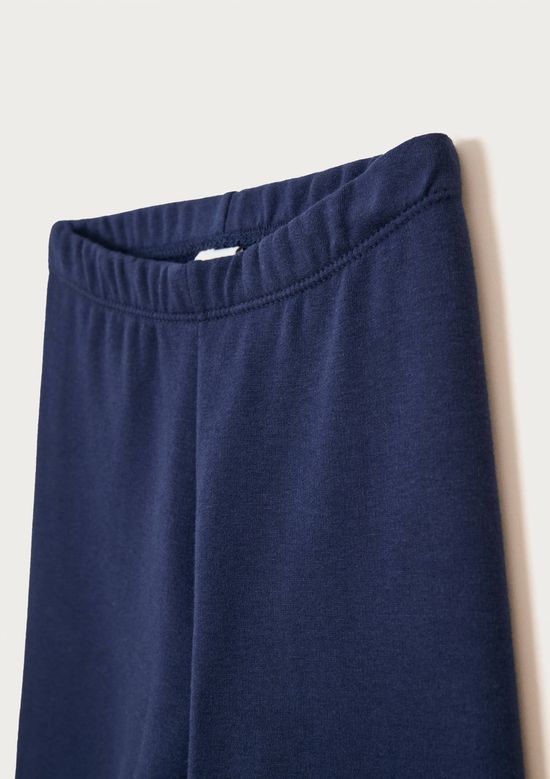 Foto do produto: Calça Legging Básica Infantil Menina Em Moletom Peluciado - Azul