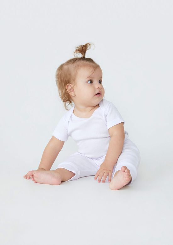 Foto do produto: Kit Com 3 Bodies Bebê Unissex Em Ribana - Multicolorido