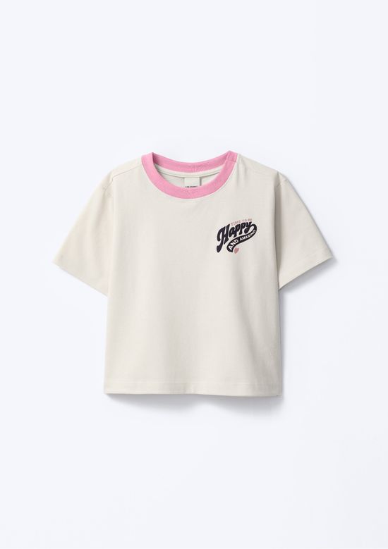 Foto do produto: Conjunto Curto Infantil Menina Estampado - Off white