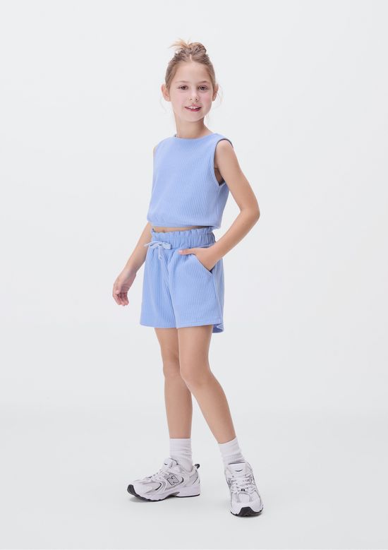 Foto do produto: Conjunto Curto Infantil Menina - Azul