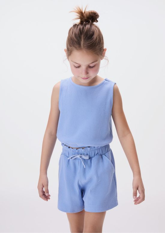 Foto do produto: Conjunto Curto Infantil Menina - Azul