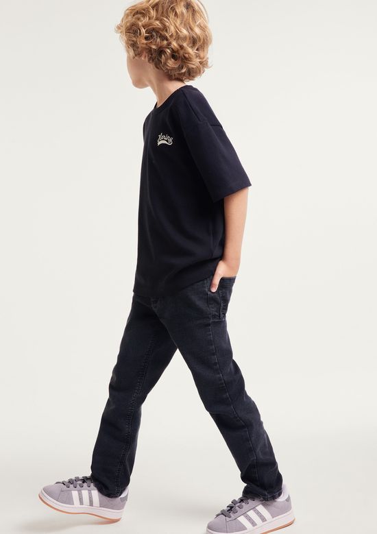 Foto do produto: Calça Jeans Slim Infantil Menino - Preto