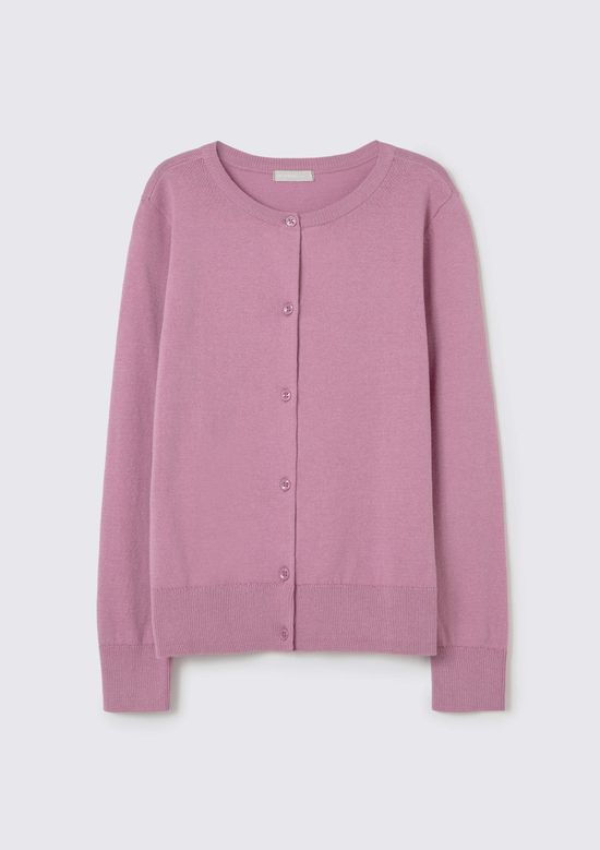Foto do produto: Cardigan Infantil Menina Em Tricô - Roxo