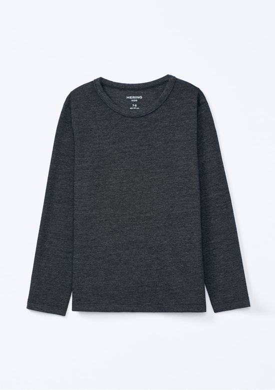 Foto do produto: Camiseta Básica Infantil Unissex Manga Longa - Cinza