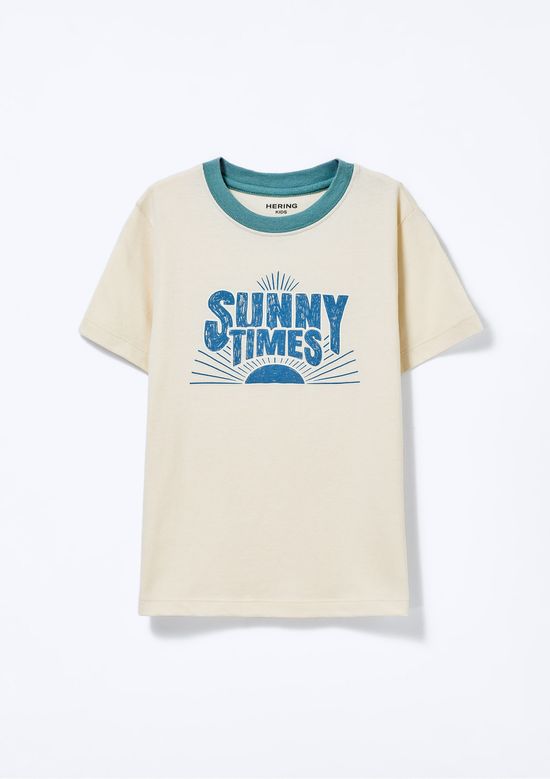 Foto do produto: Pijama Infantil Menino Curto Com Estampa - Creme