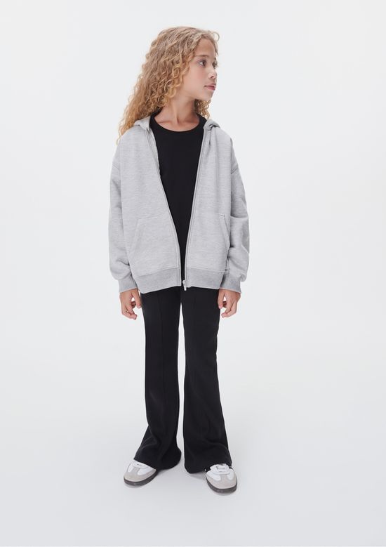 Foto do produto: Jaqueta Básica Infantil Unissex Com Capuz - Cinza