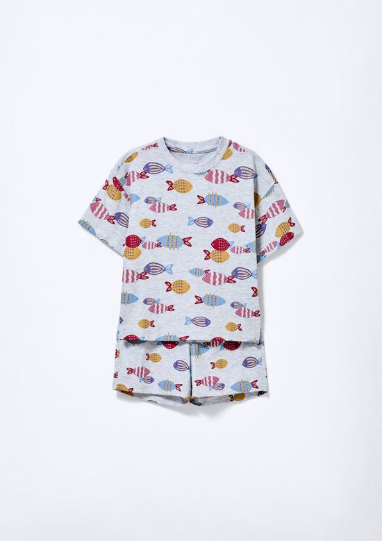 Foto do produto: Pijama Infantil Menina Box Estampado - Cinza