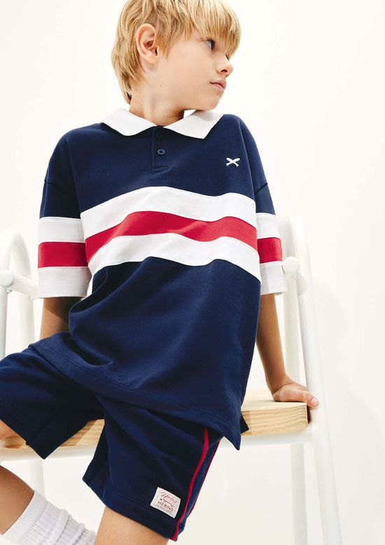 Foto do produto: Camisa Polo Infantil Menino Oversized - Azul