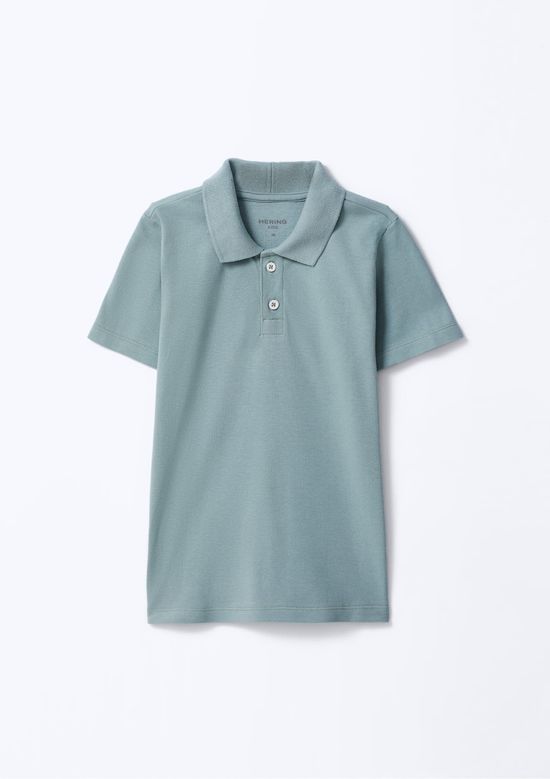 Foto do produto: Camisa Polo Infantil Menino Manga Curta Em Piquet - Azul