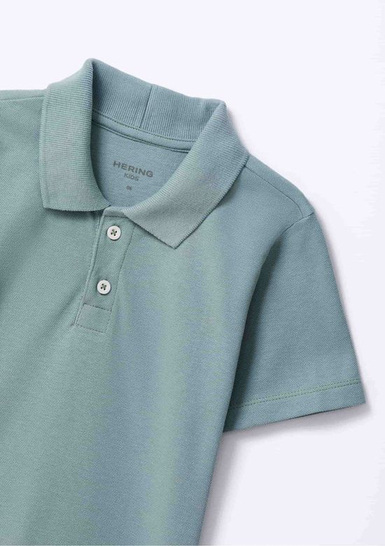 Foto do produto: Camisa Polo Infantil Menino Manga Curta Em Piquet - Azul