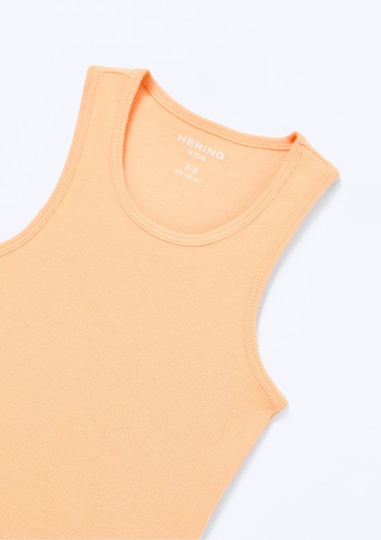 Foto do produto: Regata Básica Infantil Menina Em Ribana - Laranja