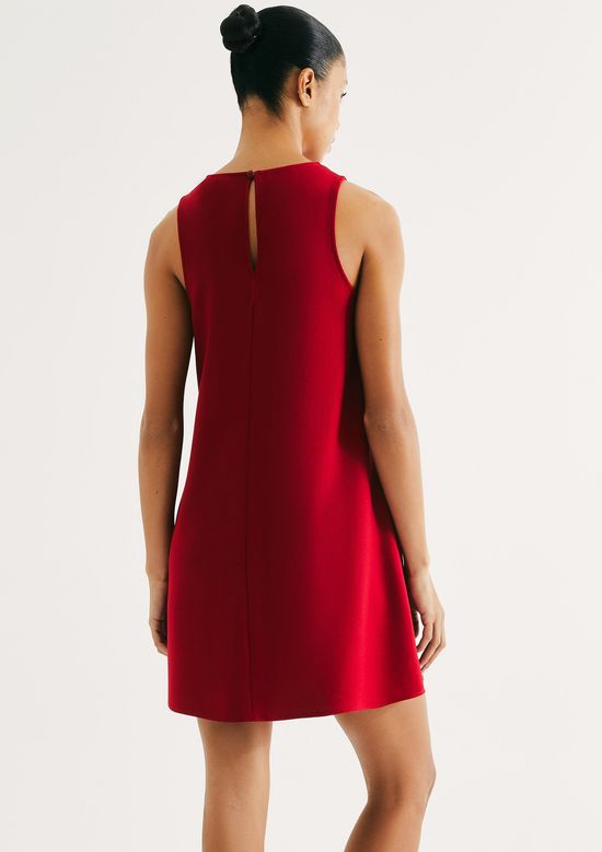 Foto do produto: Vestido Curto Reto Em Viscose - Vermelho