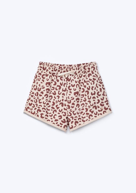 Foto do produto: Shorts Infantil Menina Cós Elástico Estampado - Nude