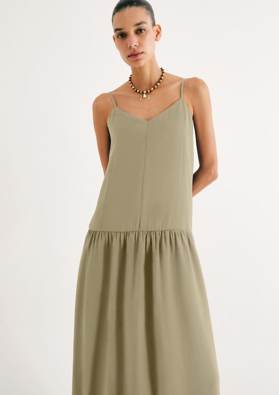 Foto do produto: Vestido Midi Peach Touch Alças Finas - Verde