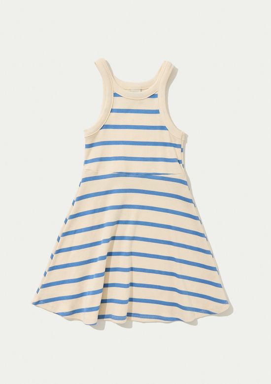 Foto do produto: Vestido Infantil Curto Em Ribana Canelada - Creme