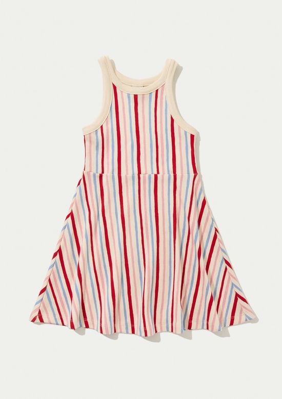 Foto do produto: Vestido Infantil Curto Em Ribana Canelada - Creme