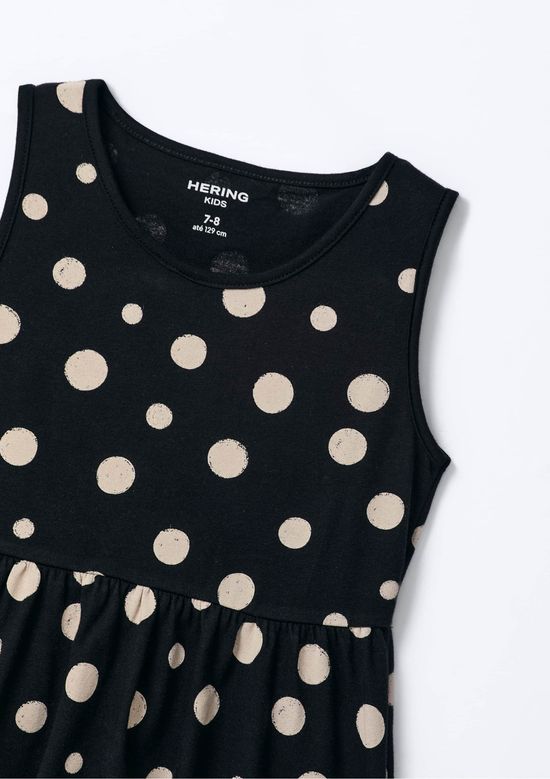 Foto do produto: Vestido Curto Infantil Estampado - Preto