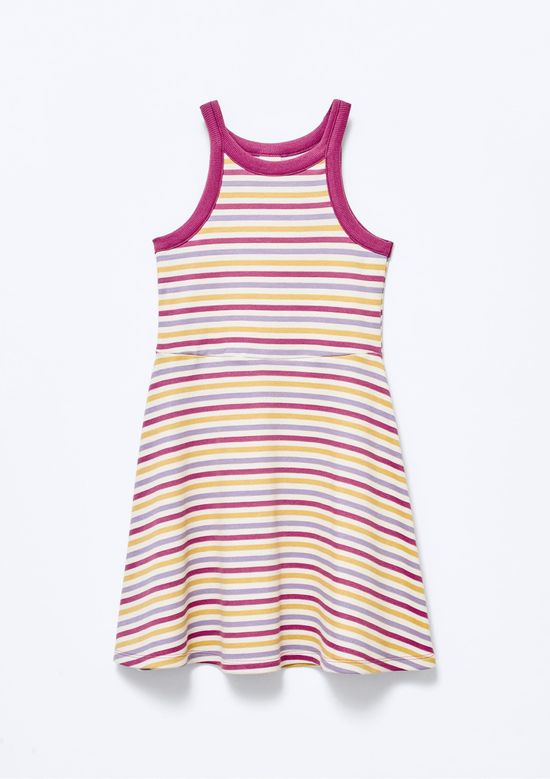 Foto do produto: Vestido Infantil Curto Em Ribana Canelada - Rosa