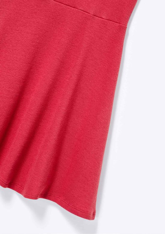 Foto do produto: Vestido Infantil Curto Canelado - Vermelho