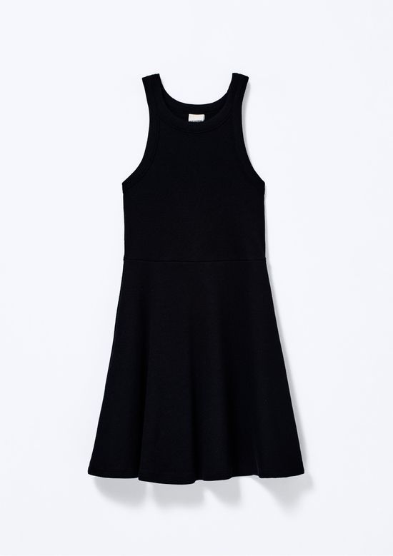 Foto do produto: Vestido Infantil Curto Canelado - Preto