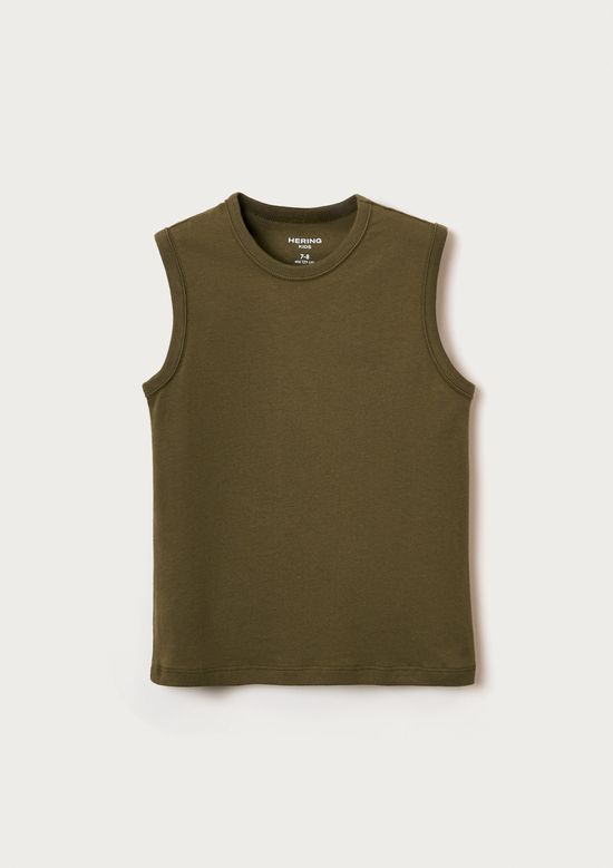 Foto do produto: Regata Básica Infantil Menino Modelagem Tradicional - Verde