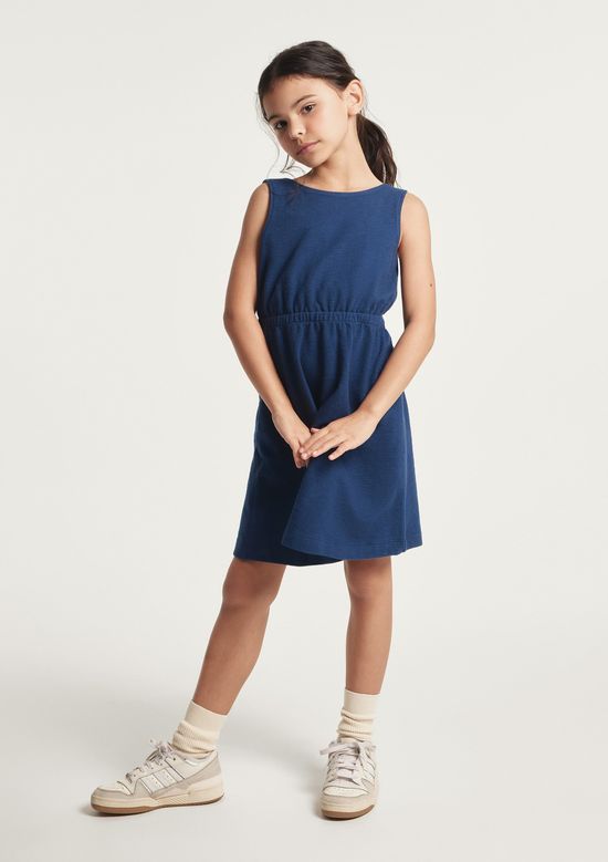 Foto do produto: Vestido Infantil Curto Texturizado - Azul