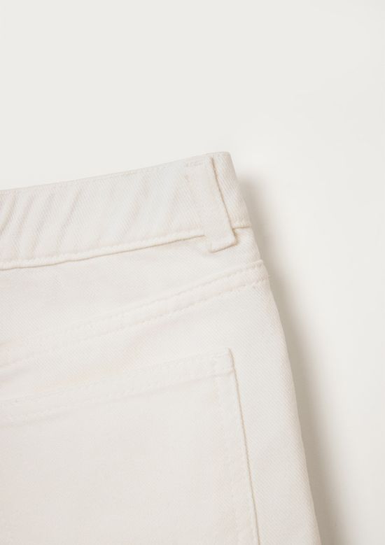 Foto do produto: Shorts Infantil Menina Barra Desfiada Em Sarja - Natural