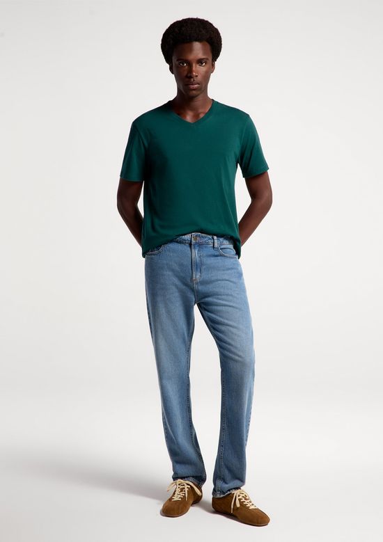Foto do produto: Calça Jeans Básica Masculina Reta - Azul