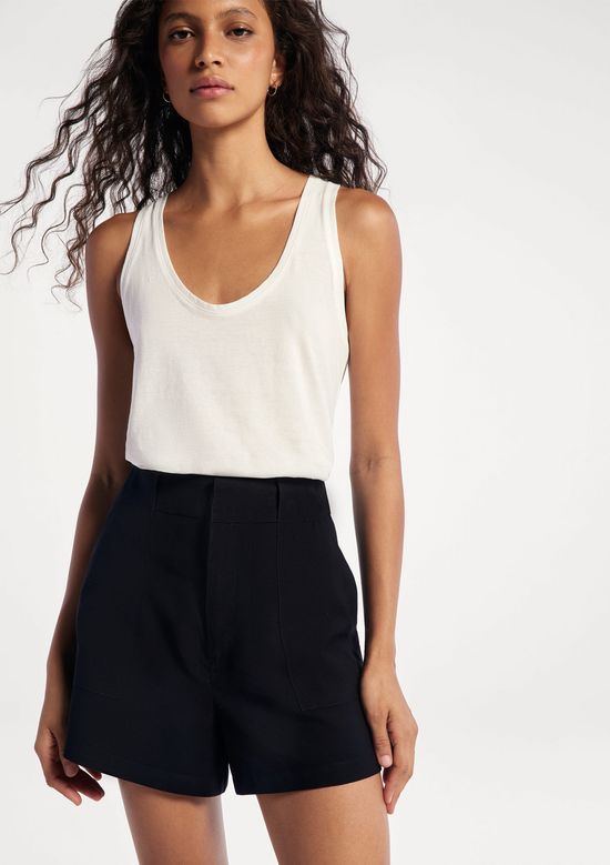 Foto do produto: Shorts Feminino Reto Peach Touch - Preto