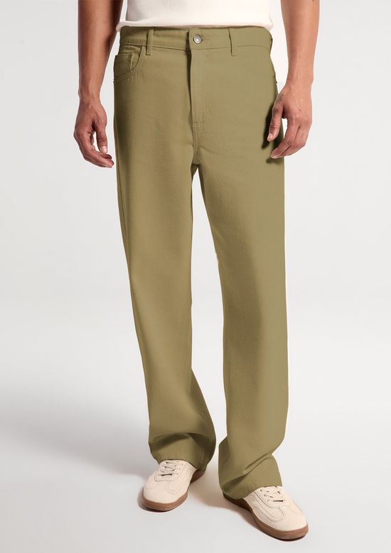 Foto do produto: Calça Masculina Comfort Em Sarja - Caqui