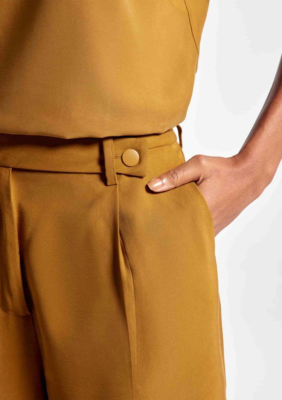 Foto do produto: Calça Feminina Reta Cintura Alta Peach Touch - Marrom