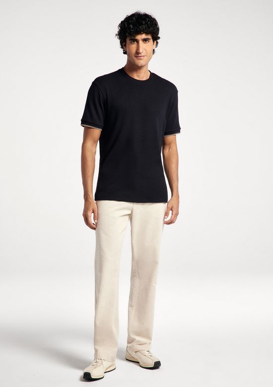 Foto do produto: Camiseta Masculina Manga Curta Em Malha Thermal - Preto