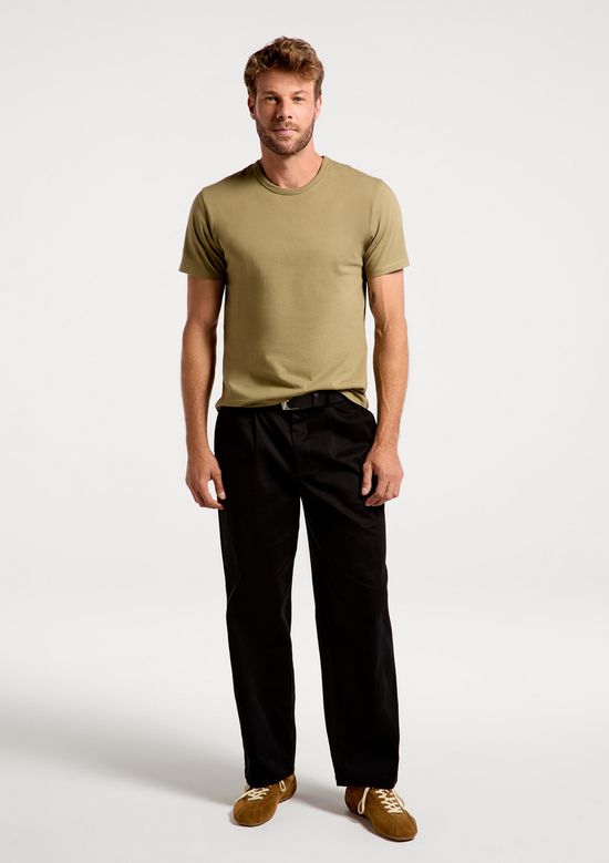 Foto do produto: Camiseta Básica Masculina Manga Curta Slim - Verde