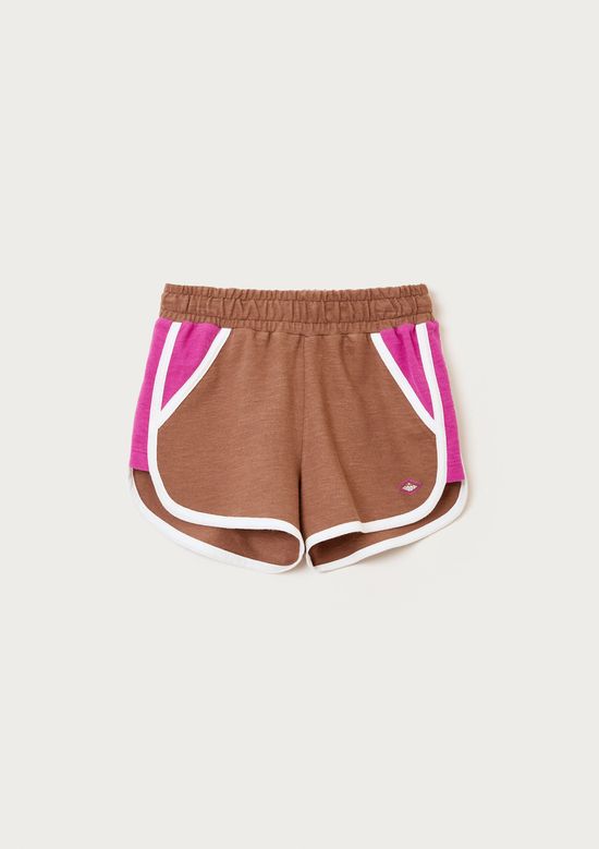 Foto do produto: Shorts Infantil Menina Runner Texturizado - Marrom