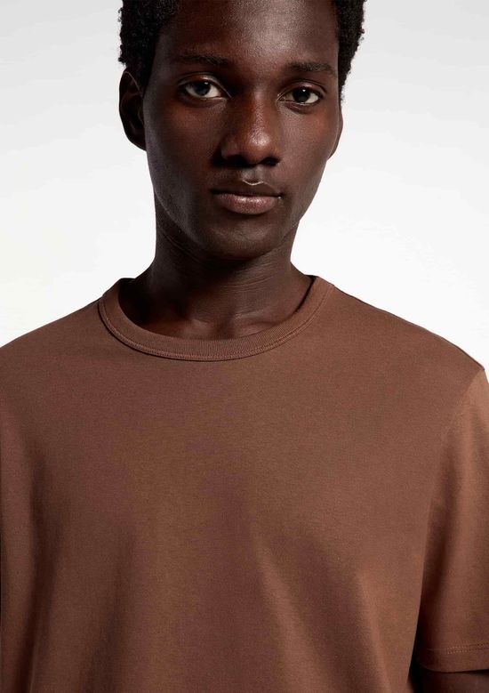 Foto do produto: Camiseta Básica Masculina Areia Em Algodão Peruano - Marrom
