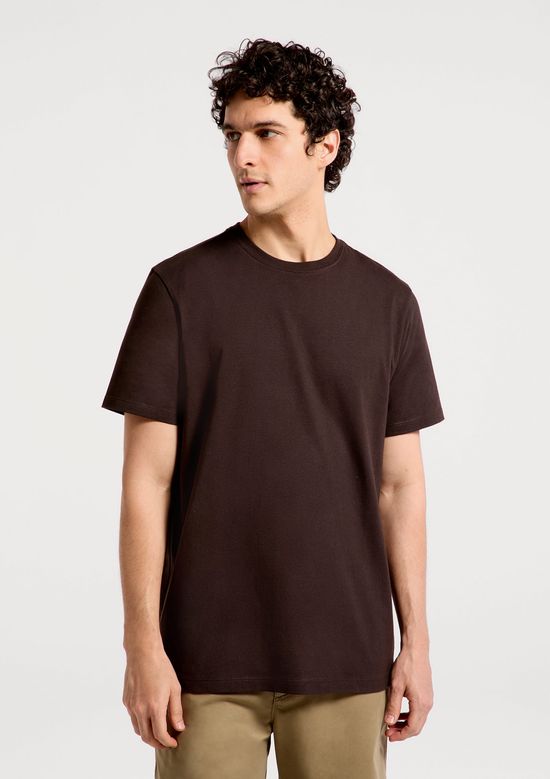 Foto do produto: Camiseta Básica Masculina Comfort Super Cotton - Marrom