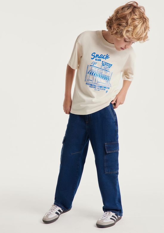 Foto do produto: Calça Jeans Infantil Menino Reta - Azul