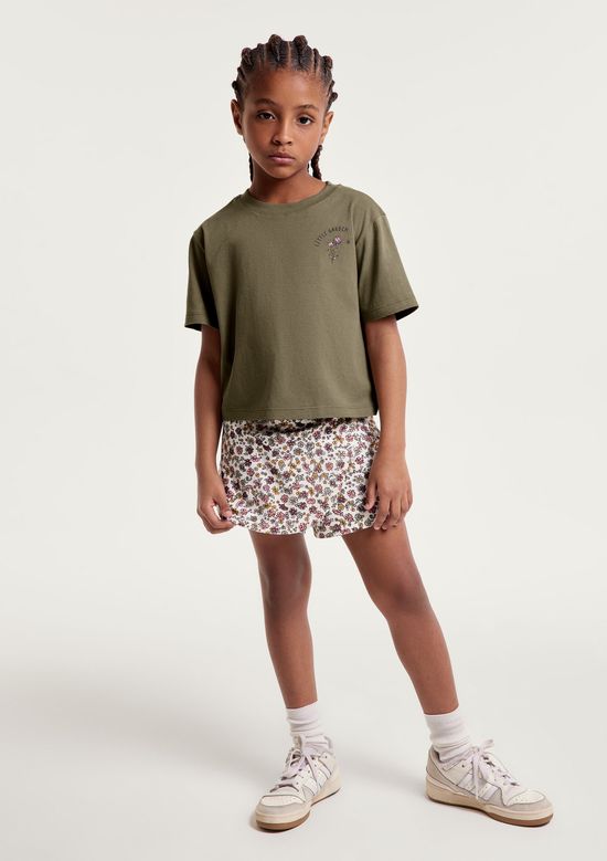Foto do produto: Conjunto Curto Infantil Menina Estampado - Verde