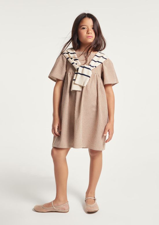 Foto do produto: Vestido Infantil Menina Fio Tinto - Marrom