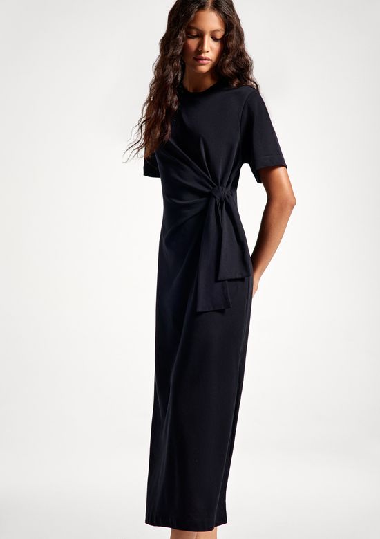 Foto do produto: Vestido Midi Em Malha Ultra Soft - Preto