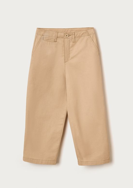 Foto do produto: Calça Infantil Menino Reta Em Sarja - Bege