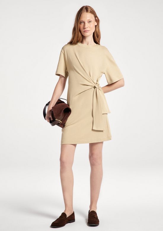 Foto do produto: Vestido Curto Em Malha Ultra Soft - Bege