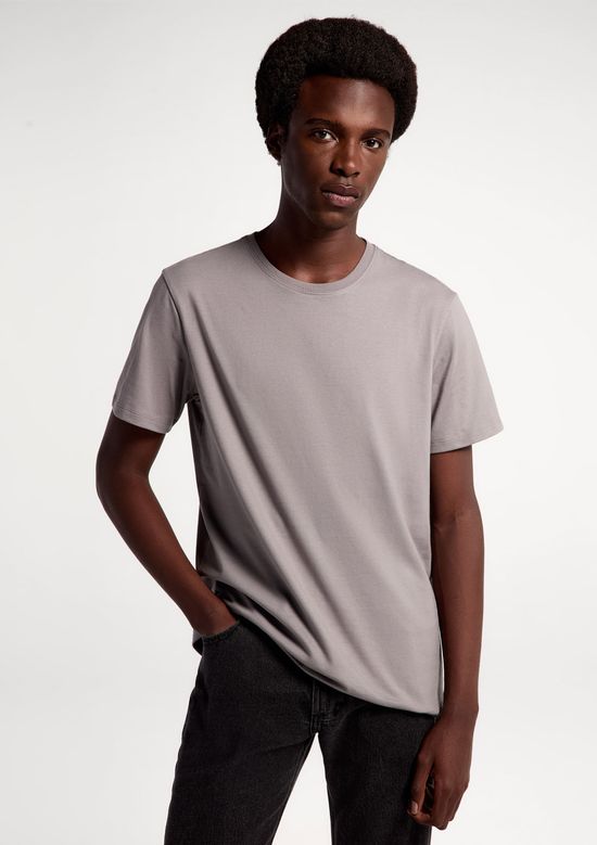 Foto do produto: Camiseta Básica Masculina Comfort Super Cotton - Cinza
