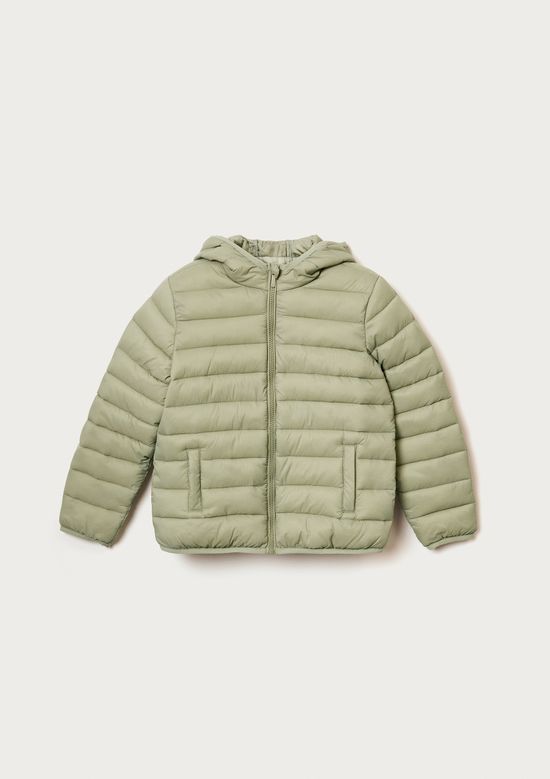 Foto do produto: Jaqueta Puffer Infantil Unissex Com Capuz - Verde