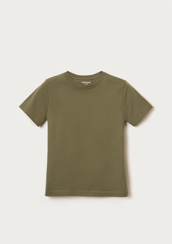 Foto do produto: Camiseta Básica Infantil Menino Manga Curta Slim - Verde