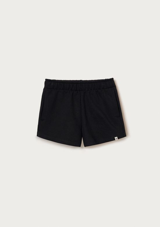 Foto do produto: Shorts Infantil Menina Runner Em Moletinho - Preto