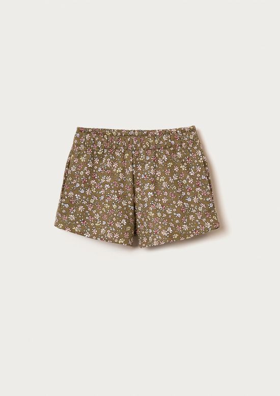 Foto do produto: Shorts Infantil Menina Cós Elástico Estampado - Caqui