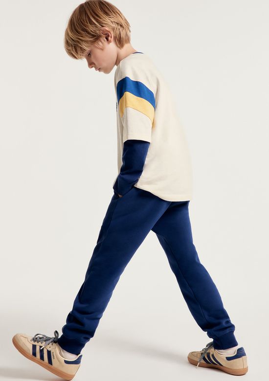 Foto do produto: Calça Básica Infantil Unissex Jogger - Azul